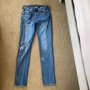 forever 21 ripped skinny jeans